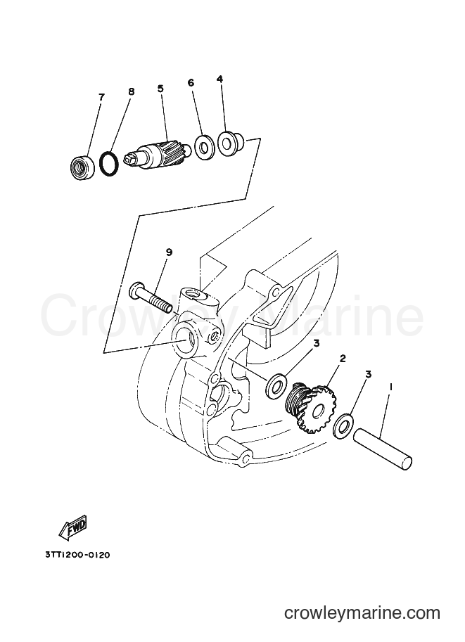 2005 Dirt Bike DT175 - DT175 (3TSH) [010] - TACHOMETER GEAR