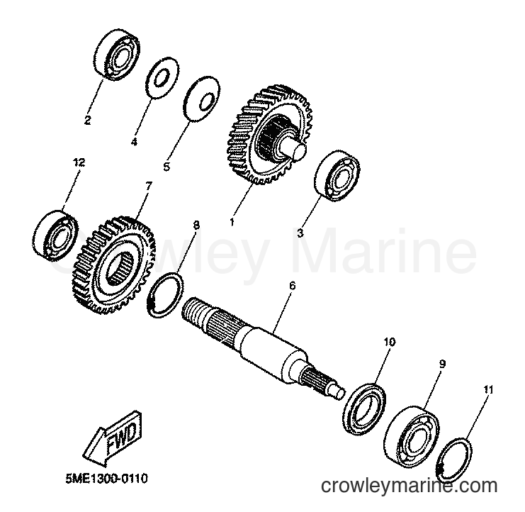 2001 Scooter YQ100 - YQ100 (5ME4) [030] - TRANSMISSION