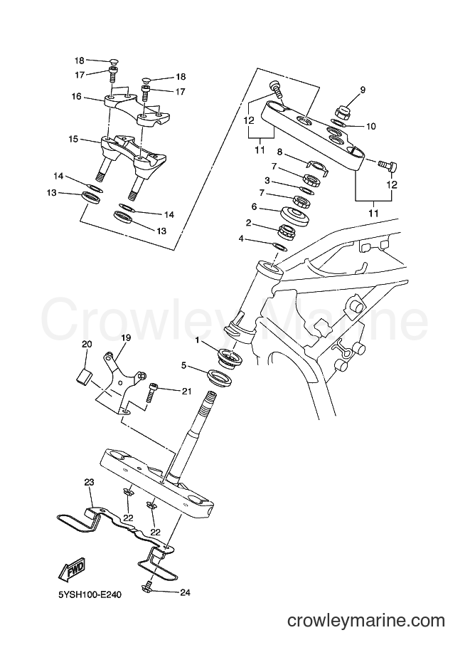 Yamaha Motors XVS1100AT (5S05) [010] - STEERING