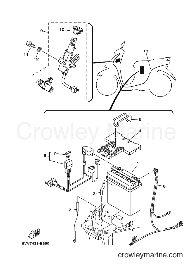 2007 Scooter AL115S - AL115S (5VVB) [010] - ELECTRICAL 1