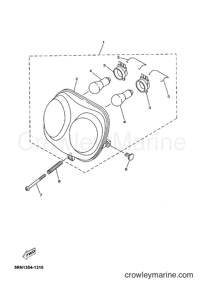 Yamaha Motors YN50M (5RNL) [010] - HEADLIGHT