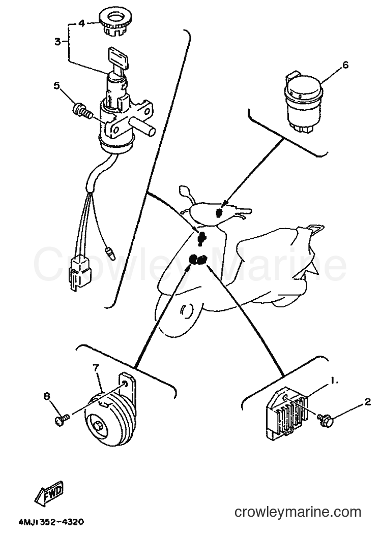 Yamaha Motors YA50R (4PC2) [010] - ELECTRICAL 1