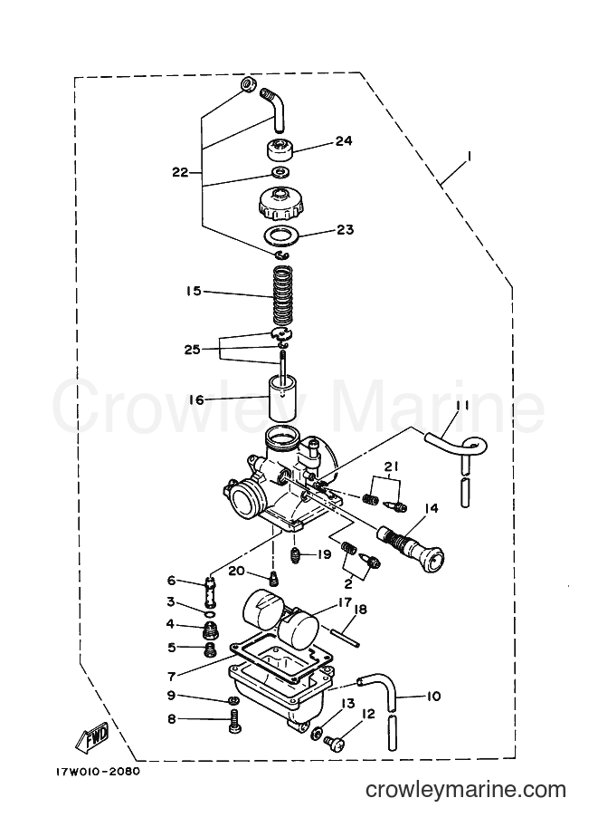 1996 Scooter DT50LC - DT50LC (3UN5) [010] - CARBURETOR