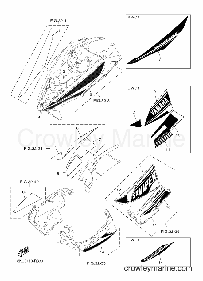 Yamaha Motors SRV10ML3 (8LL1) [010] - EMBLEM