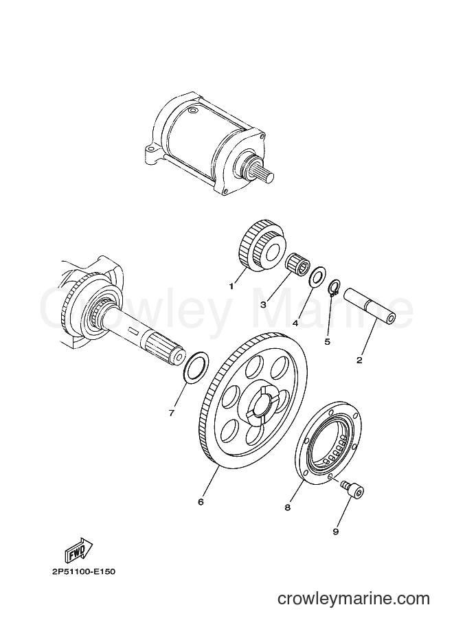 2009 ATV YXR450F - YXR450F (2P5H) [010] - STARTER CLUTCH