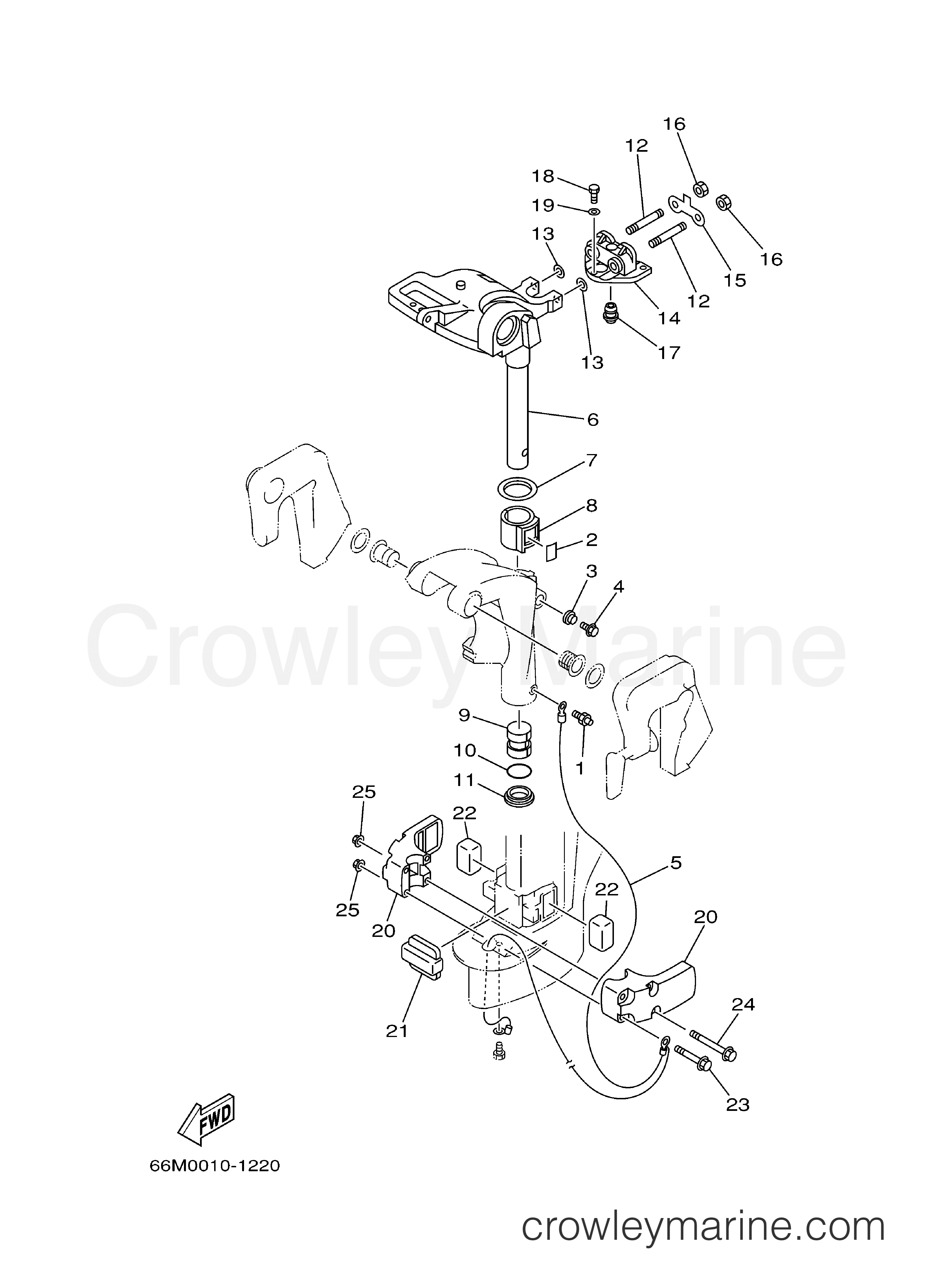 Yamaha Motors F15ESH - BRACKET 2