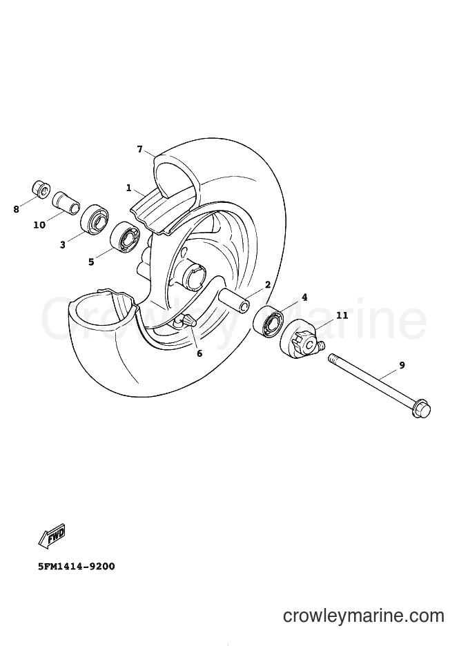 Yamaha Motors XC125A (5MJ3) [010] - FRONT WHEEL