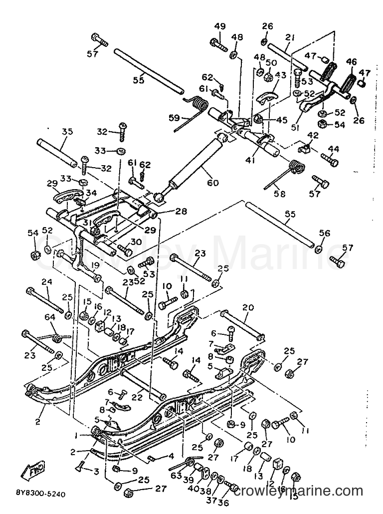 1996 Snowmobile BR250 - BR250 (81F) [999] - TRACK SUSPENSION 2