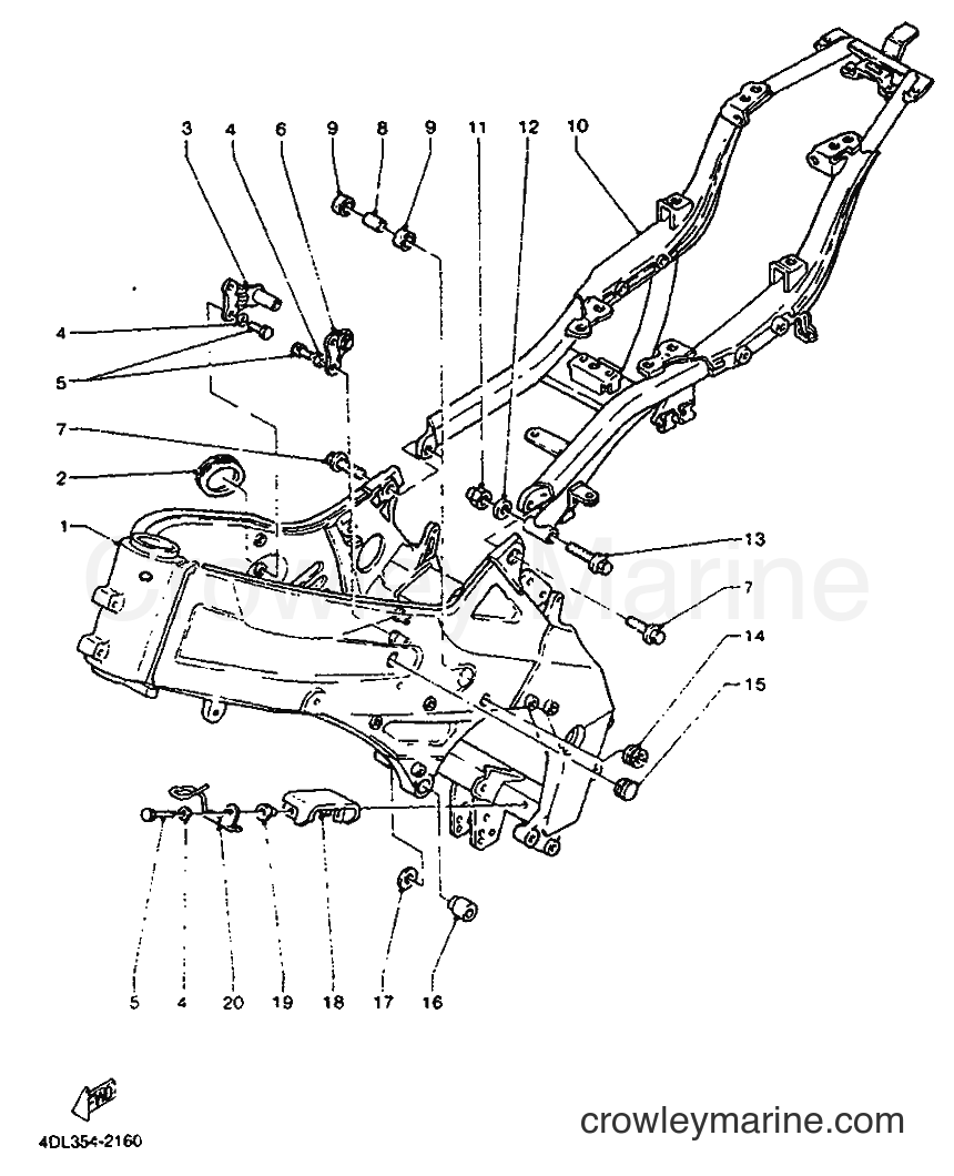 Yamaha Motors TZR125 (4DL2) [999] - FRAME