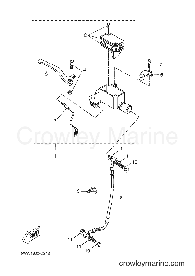 Yamaha Motors CW50 (5WWM) [010] - FRONT MASTER CYLINDER