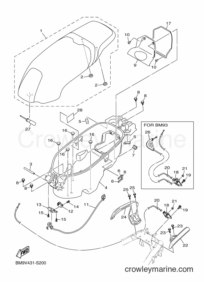 Yamaha Motors LTV125 (BM91) [010] - SEAT