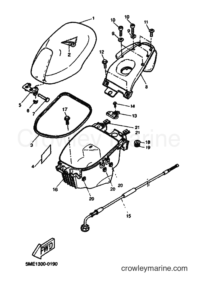 2001 Scooter YQ100 - YQ100 (5ME4) [060] - SEAT & CARRIER