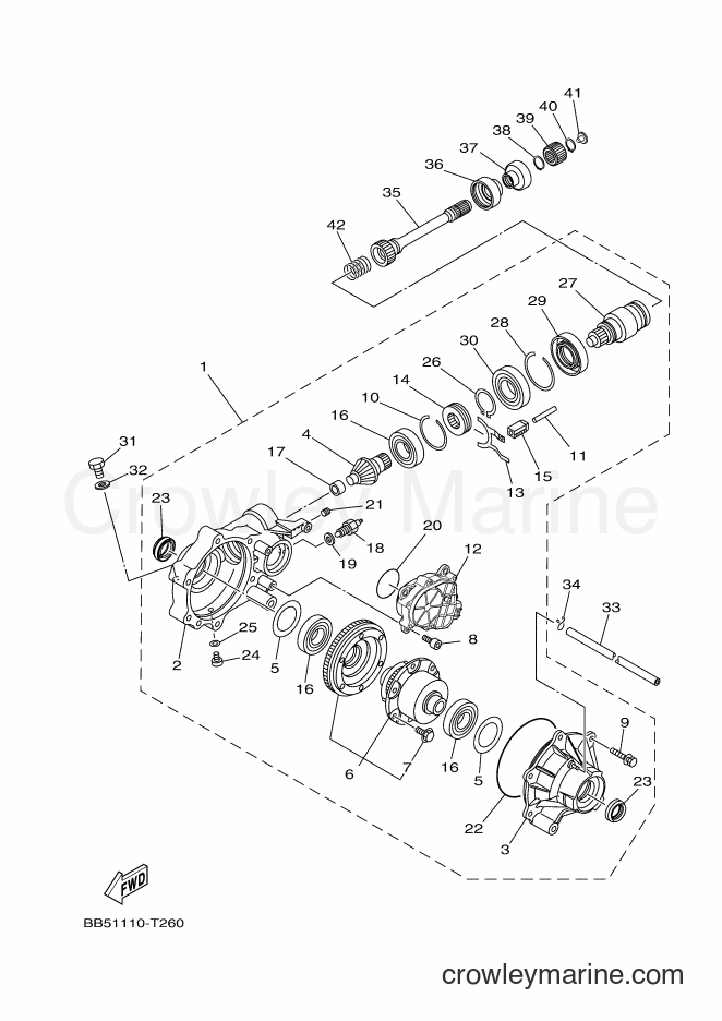 Yamaha Motors YFM450FWBD (BB53) [010] - FRONT DIFFERENTIAL