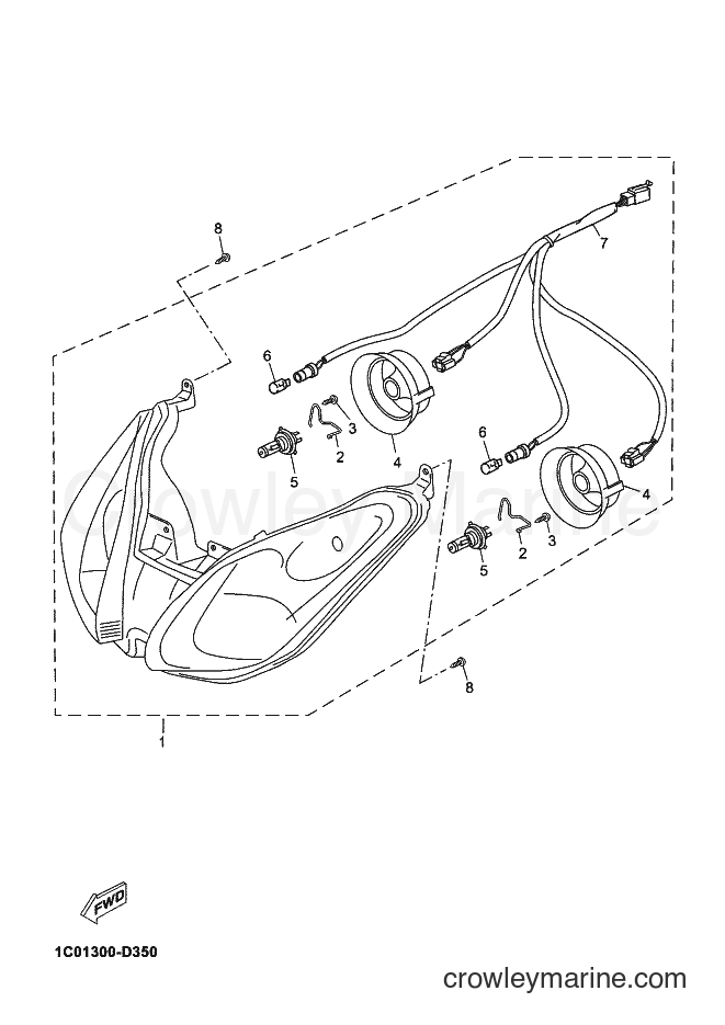 Yamaha Motors YP125R (1B97) [030] - HEADLIGHT