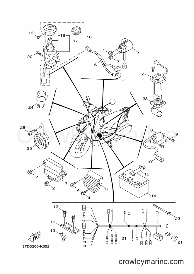 Yamaha Motors YW125 (37D3) [010] - ELECTRICAL 1