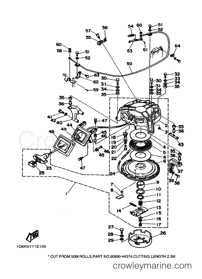 Yamaha Motors E60HE (6K5) [010] - STARTER