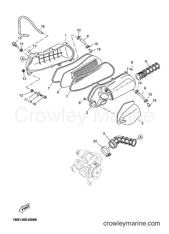 Yamaha Motors YP125R (2ABA) [060] - INTAKE 2