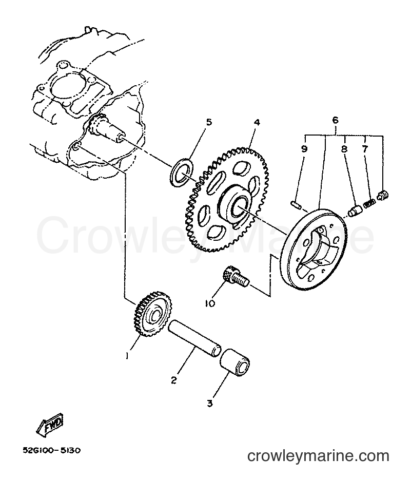 1984 ATV YFM200 - YFM200 (52H) [999] - STARTER CLUTCH