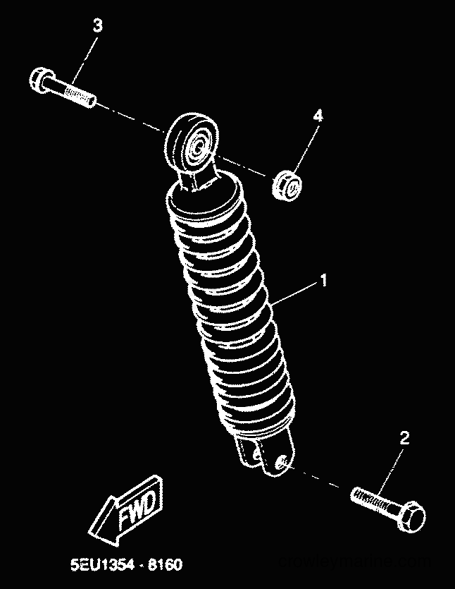 2000 Scooter YH50 - YH50 (5FV3) [010] - REAR SUSPENSION