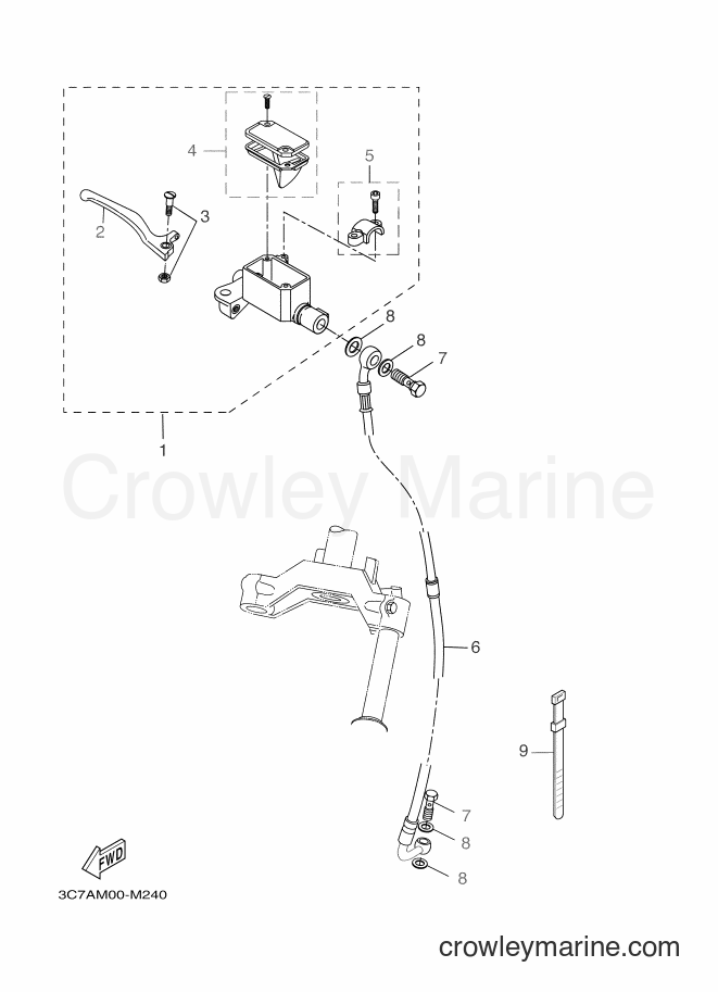 Yamaha Motors EW50N (1S0B) [040] - FRONT MASTER CYLINDER