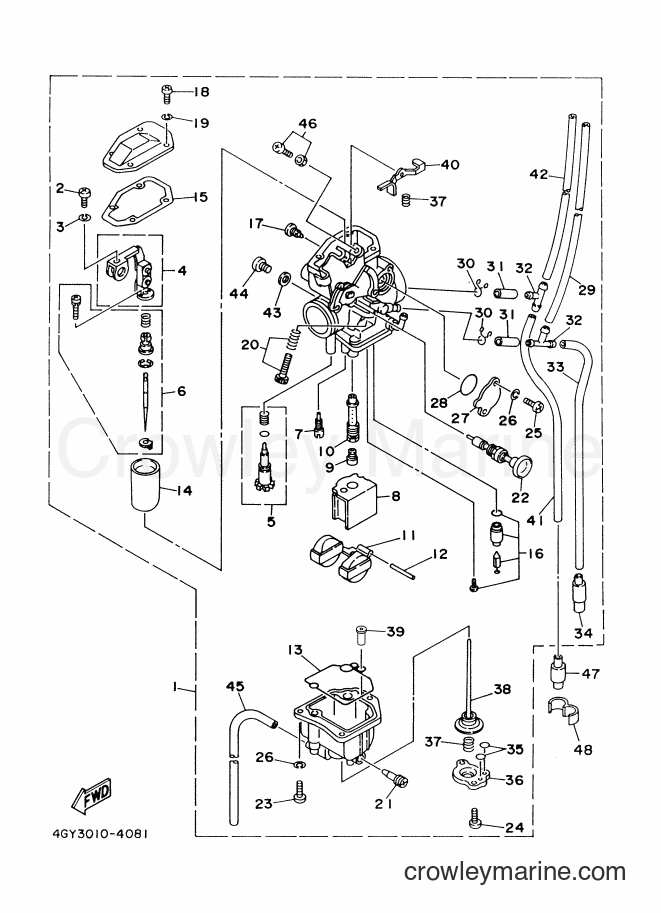 2002 Dirt Bike TT-R250 - TT-R250 (5GFC) [010] - CARBURETOR