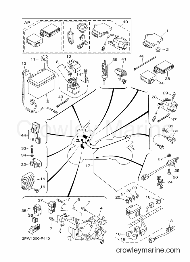 Yamaha Motors XP500 (2PW4) [010] - ELECTRICAL 1