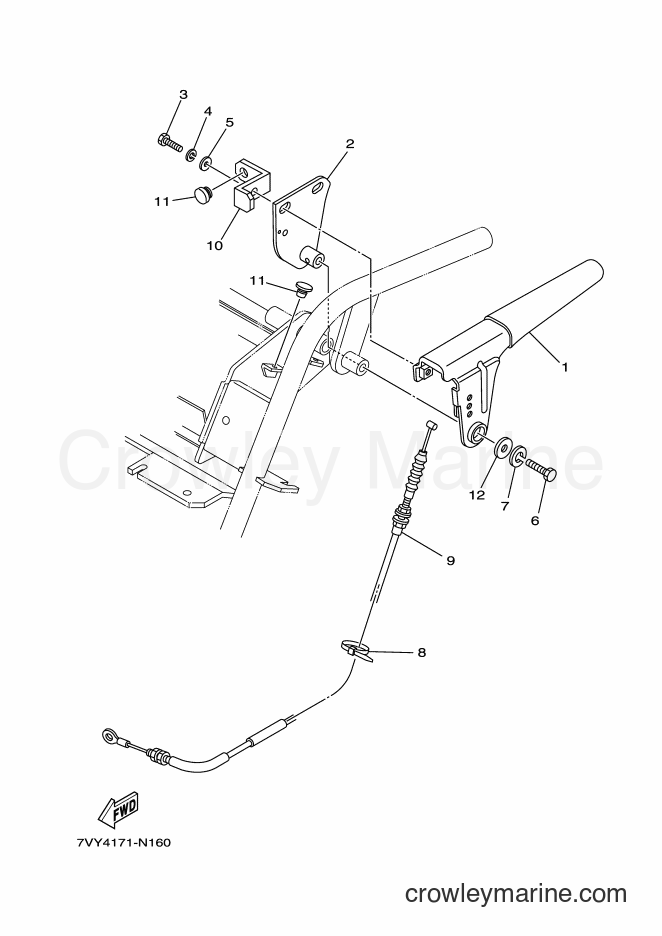2016 Snowblower YS1070J - YS1070J (7VY4) [010] - CLUTCH LEVER