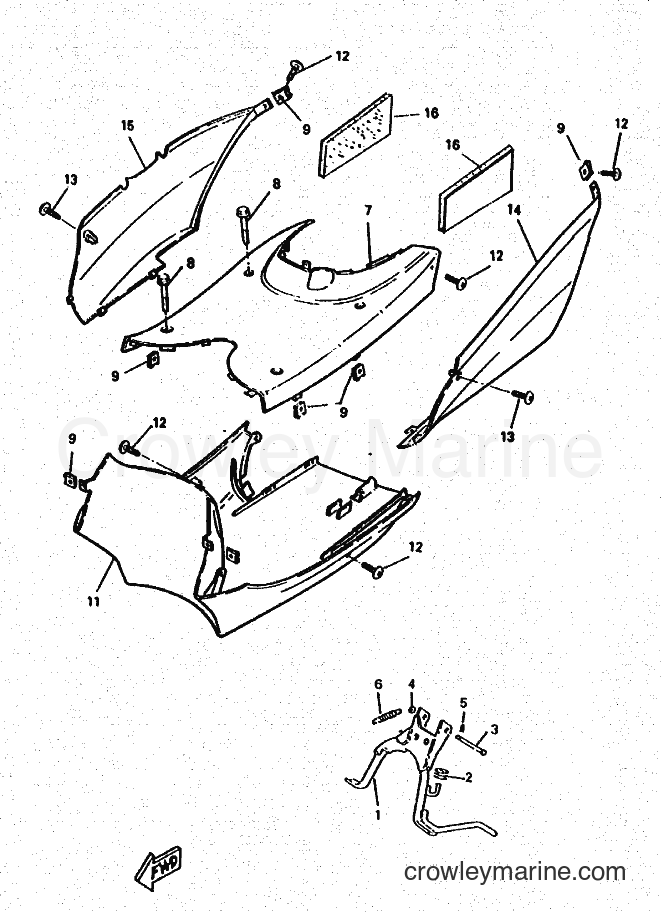 1995 Scooter YM50 - YM50 (4SY1) [010] - STAND & FOOTREST