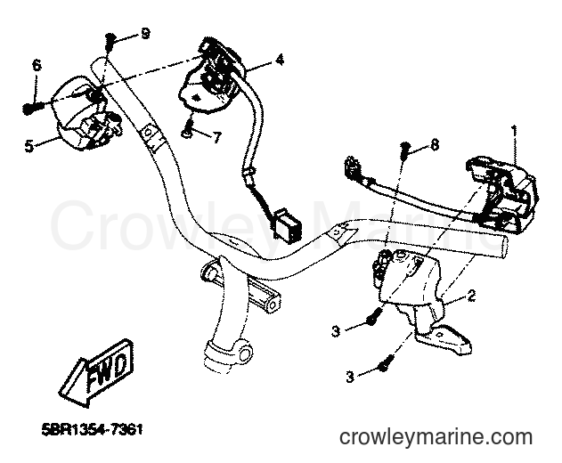 2001 Scooter YQ50 - YQ50 (5PU1) [020] - HANDLE SWITCH & LEVER