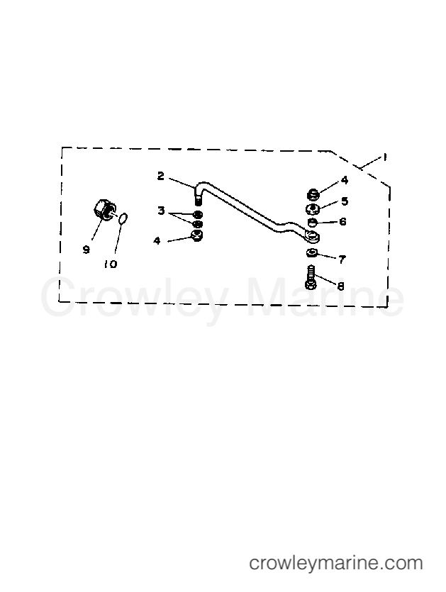 Yamaha Motors 70ETLD - STEERING GUIDE ATTACHMENT