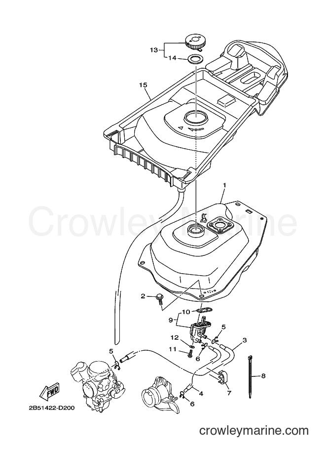 2007 Scooter AT115C - AT115C (2B56) [010] - FUEL TANK