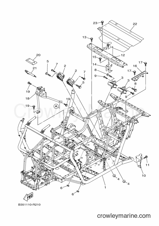 Yamaha Motors YXE700B (B352) [010] - FRAME