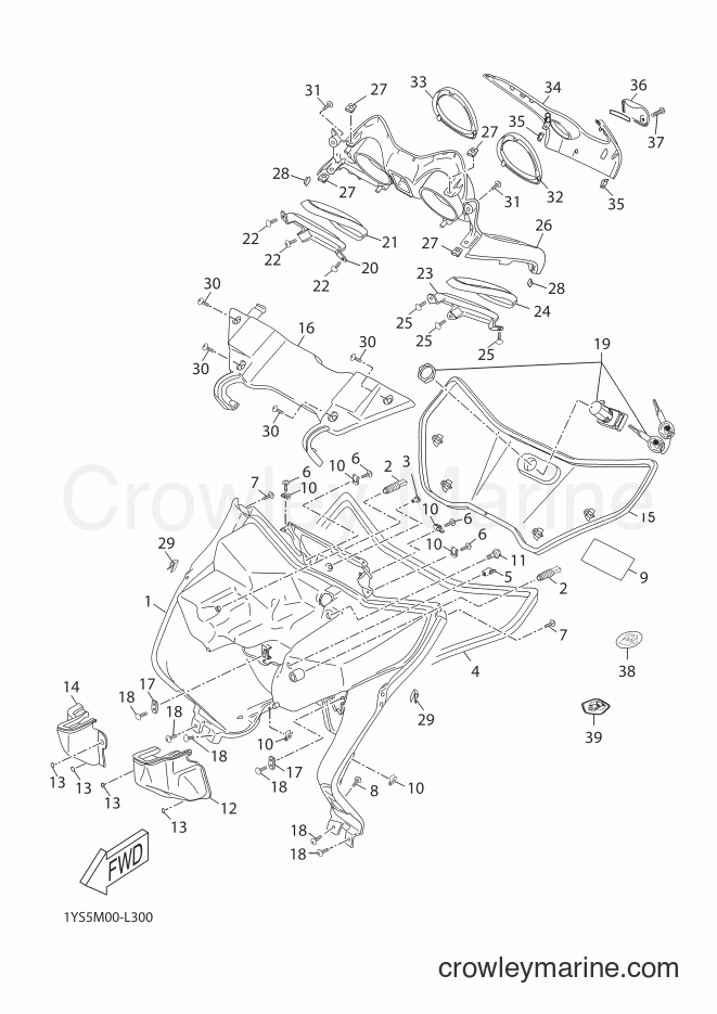 Yamaha Motors YP125R (2ABB) [020] - LEG SHIELD