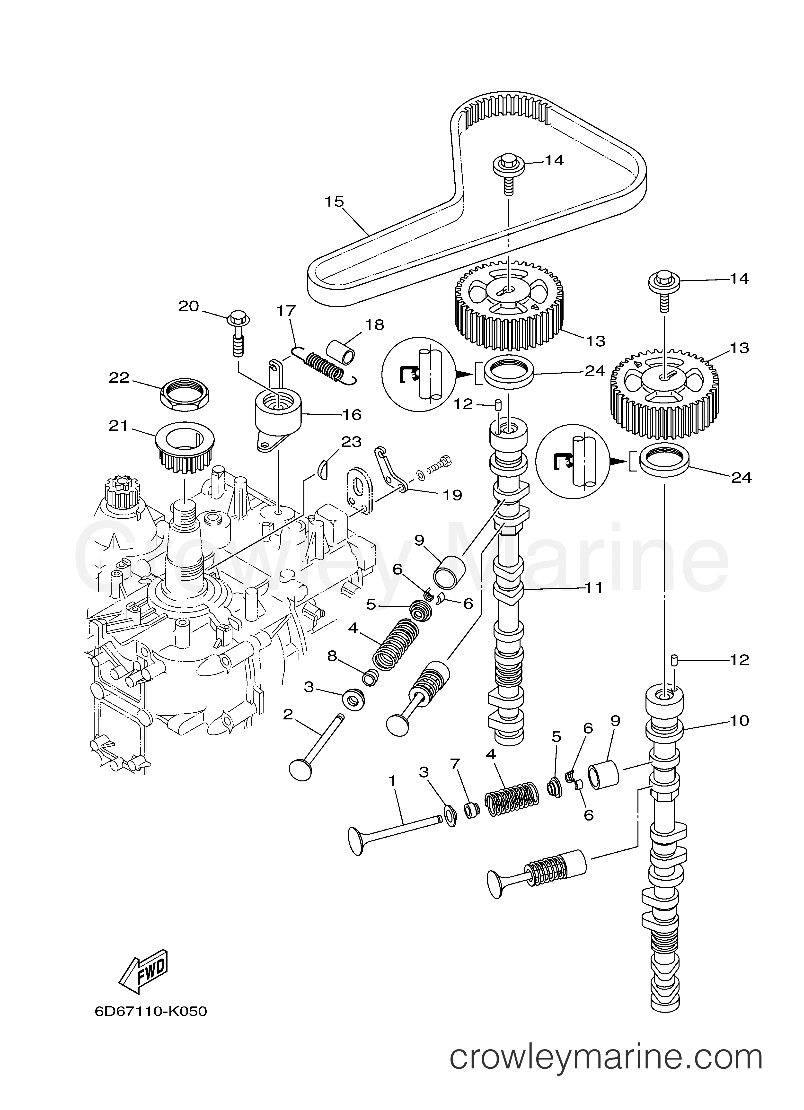 Yamaha Motors F90TJR - VALVE