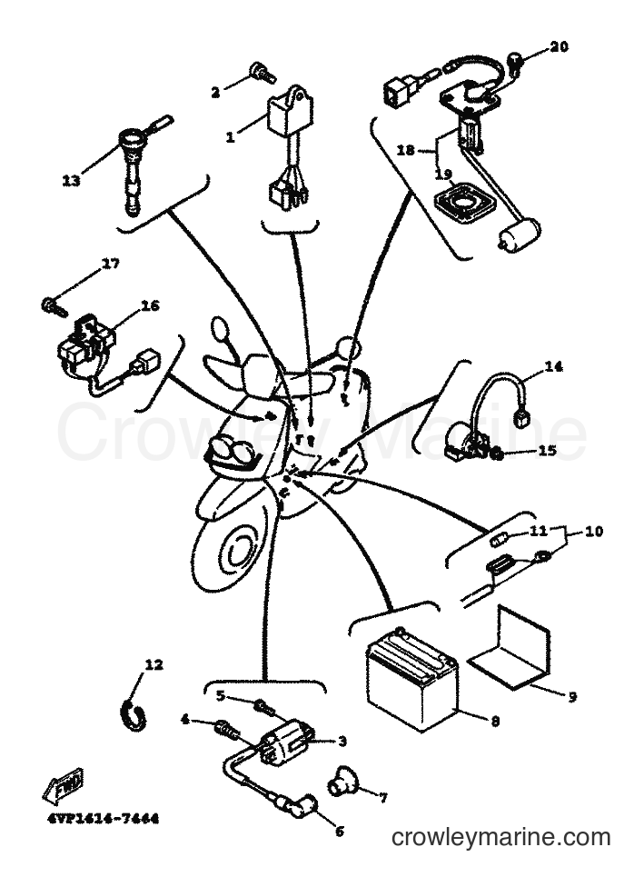 Yamaha Motors YW100T (5JY2) [010] - ELECTRICAL 1