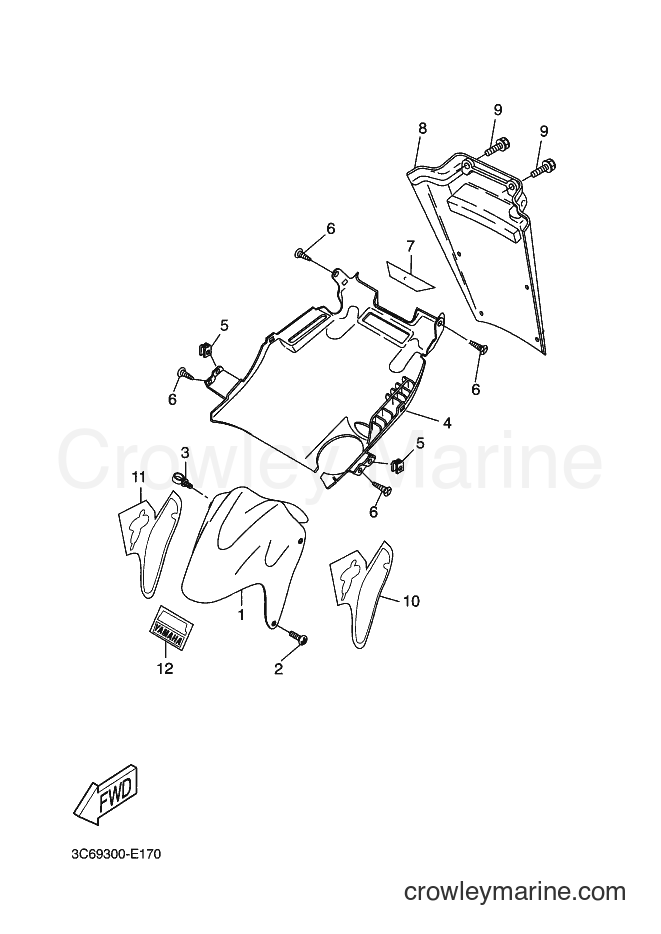2006 Scooter YQ50L - YQ50L (3C69) [080] - FRONT FENDER