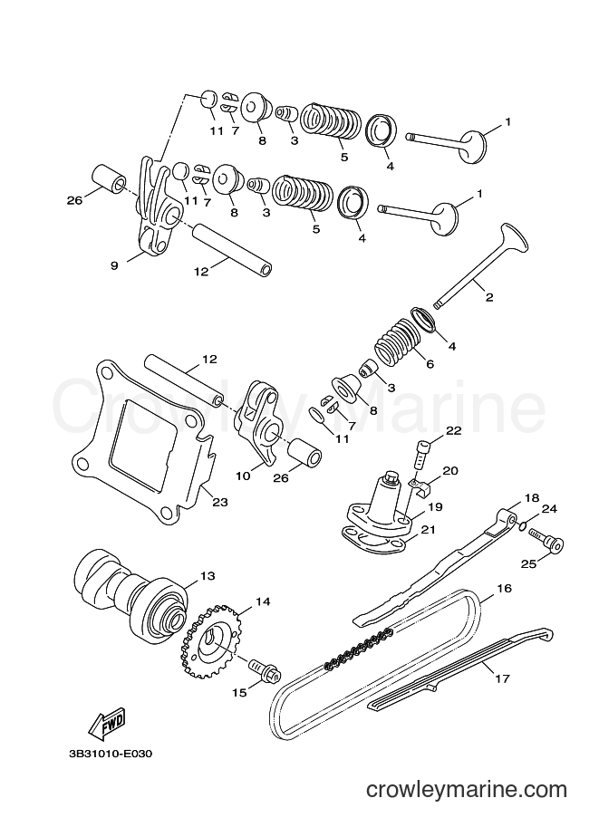 2007 Scooter XF50 - XF50 (3B33) [010] - VALVE