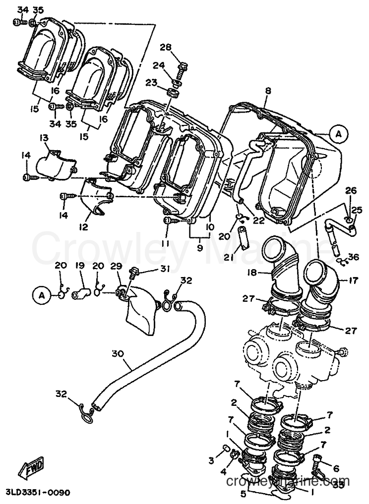 1990 Dirt Bike XTZ750 - XTZ750 (3SC2) [999] - INTAKE