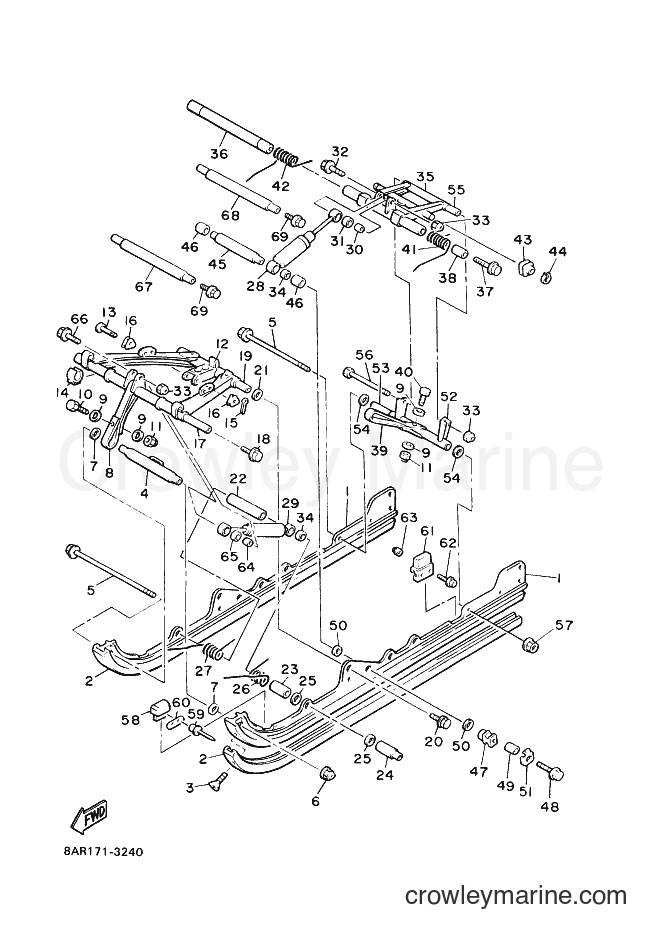 2000 Snowmobile VT480TF - VT480TF (8BM7) [010] - TRACK SUSPENSION 2