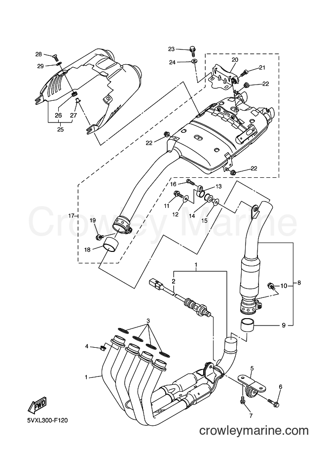 2007 Street Bike FZ6-S - FZ6-S (5VXL) [030] - EXHAUST