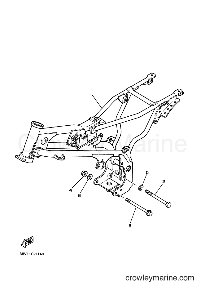 2003 Dirt Bike PW80 - PW80 (4BCD) [020] - FRAME