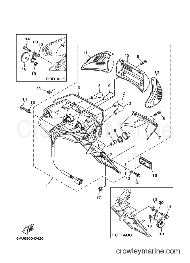 Yamaha Motors XP500 (15B1) [050] - TAILLIGHT