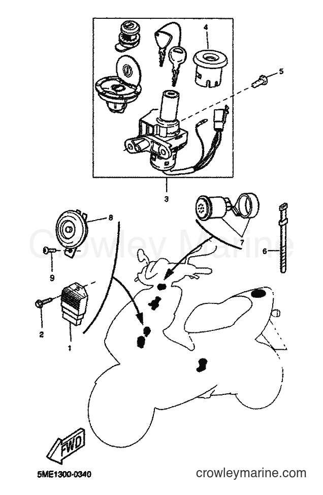 2001 Scooter YQ100 - YQ100 (5ME4) [060] - ELECTRICAL 1