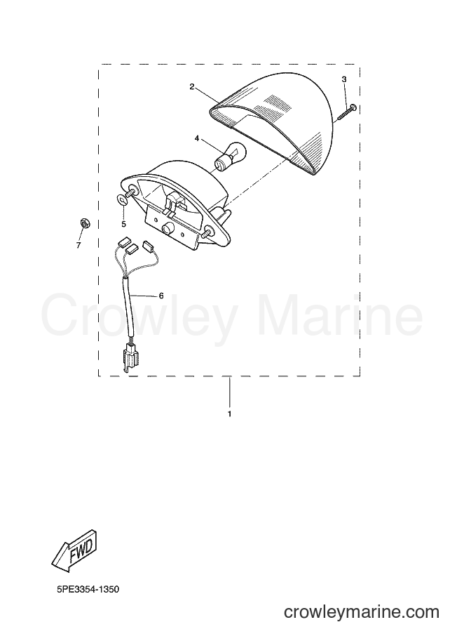 2001 Scooter YQ50L - YQ50L (5PU9) [020] - TAILLIGHT