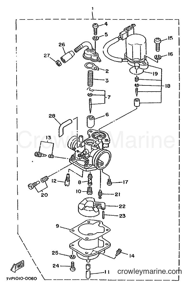 1995 Scooter YE80 - YE80 (4JC4) [999] - CARBURETOR