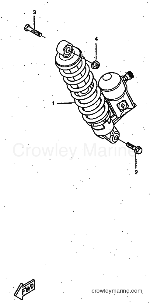 1997 Scooter CW50RSX - CW50RSX (5CD1) [999] - REAR SUSPENSION