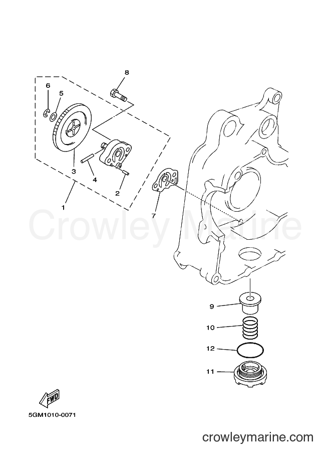 2001 Scooter YP250 - YP250 (5GM9) [080] - OIL PUMP