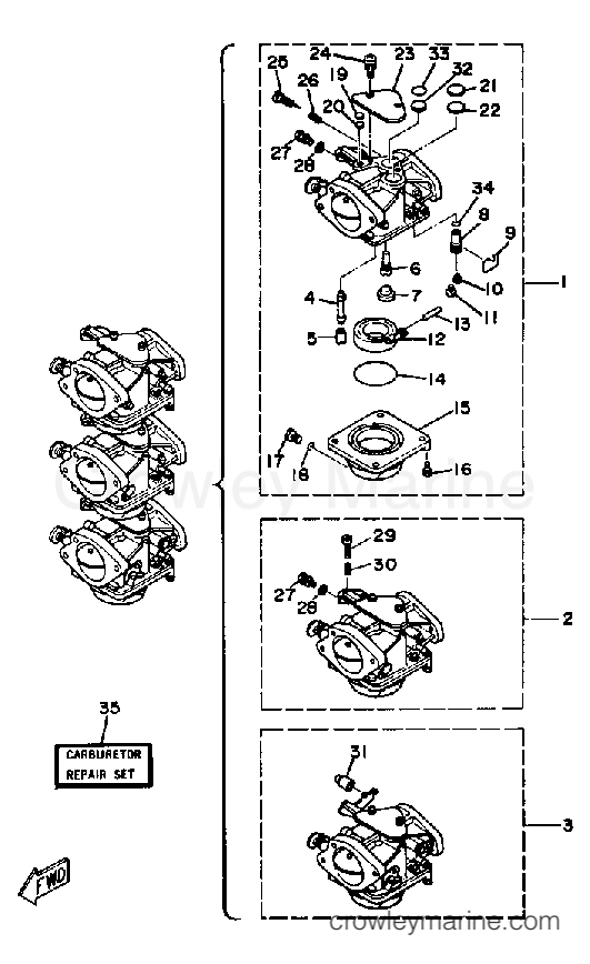 Yamaha Motors 50ETSK - CARBURETOR