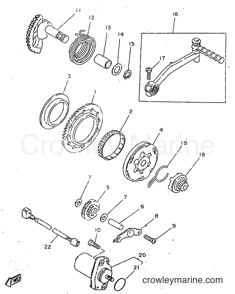 1998 Scooter CY50R - CY50R (3WG7) [999] - STARTER