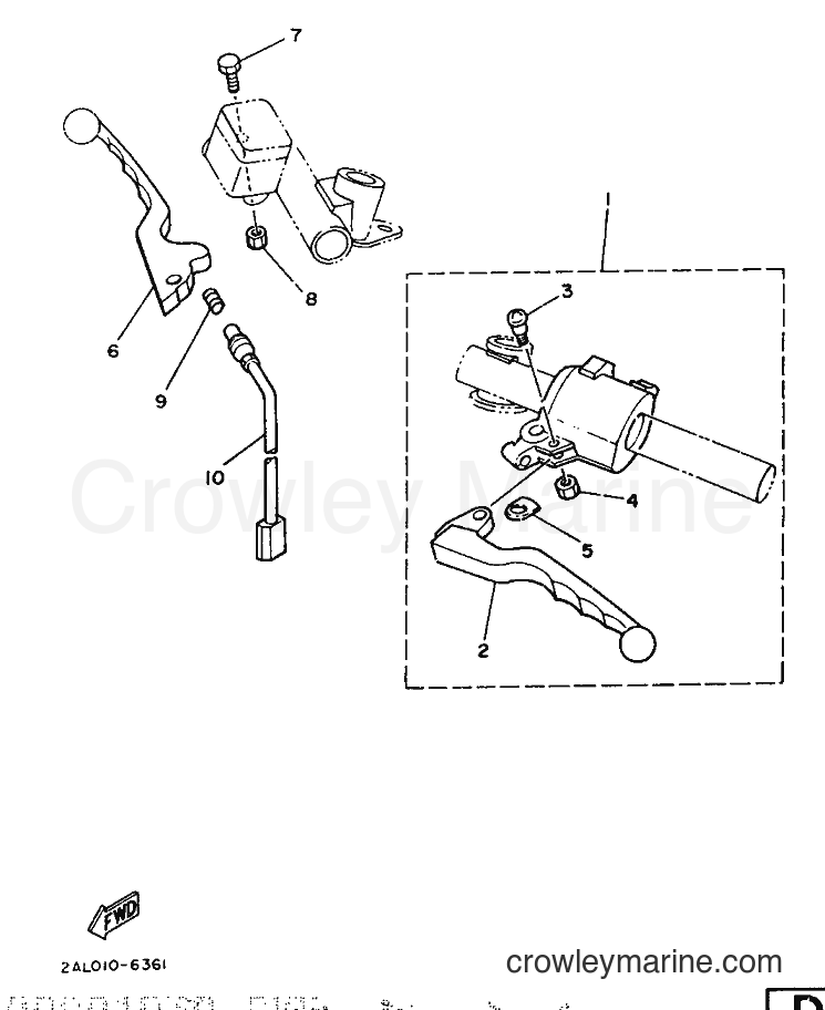 1987 Sport Bike YSR50 - YSR50 (2AL) [999] - HANDLE SWITCH & LEVER
